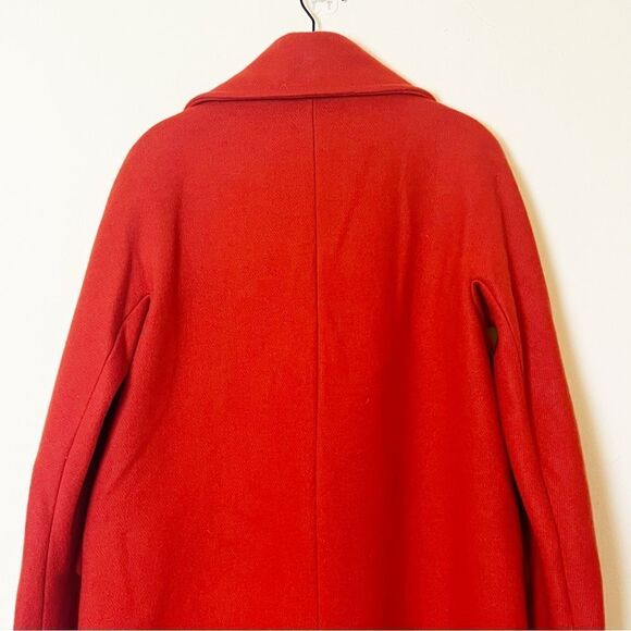 Vince Camuto Wool Blend Three Quarter Coat in Vermillion, Size Small - Picture 6 of 12
